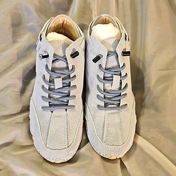 NEW LDECK Women's Lace up/Slip on Athletic Casual Ankle Light Blue Shoes Size 4 - Picture 3 of 12